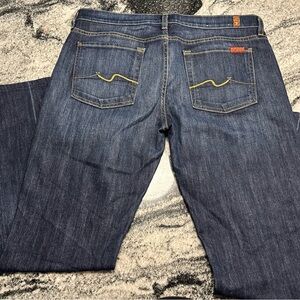7 For All Mankind Indigo Straight Jeans